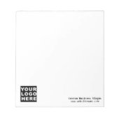 Aangepaste Notitieblok Business Company Logo Promo (Voorkant)