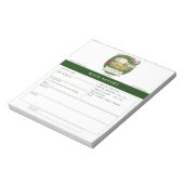 Aangepaste notitieblok met loopverslag voor Labrad (Linkerzijde)