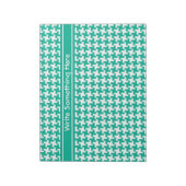 Aangepaste Notitieblok of Jotter, Emerald Dogtooth (Linkerzijde)