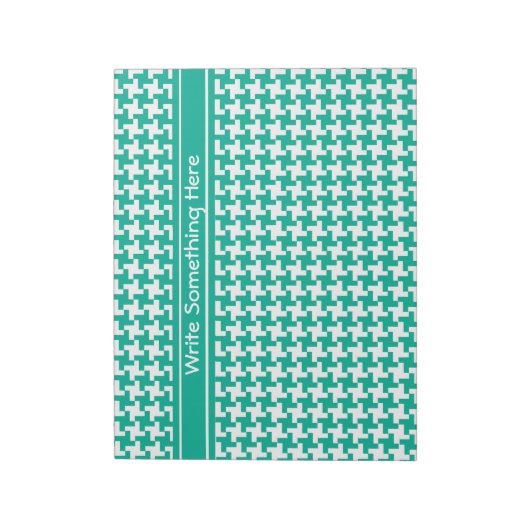 Aangepaste Notitieblok of Jotter, Emerald Dogtooth (Linkerzijde)