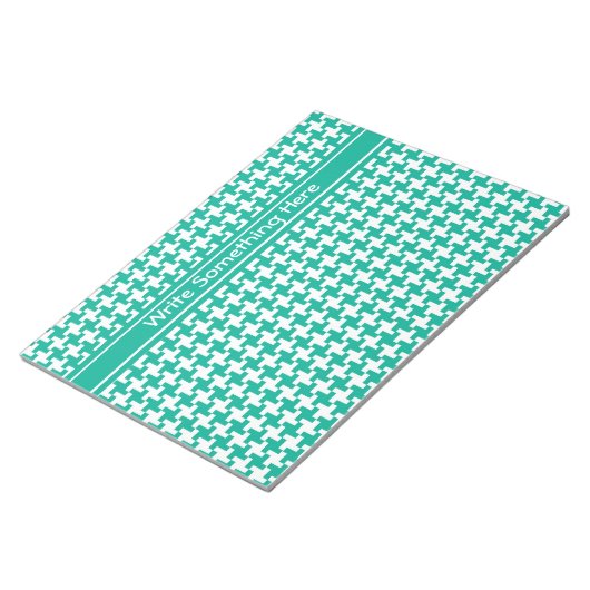 Aangepaste Notitieblok of Jotter, Emerald Dogtooth (Schuin)