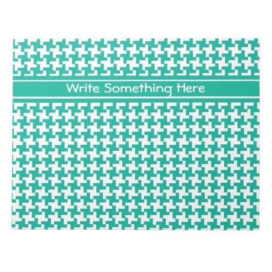 Aangepaste Notitieblok of Jotter, Emerald Dogtooth (Voorkant)
