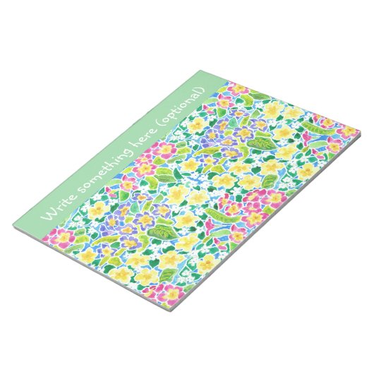 Aangepaste Notitieblok of Jotter, Sleutelbloemen, (Schuin)