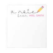 Aangepaste notitieblok voor leraar, lesgeven (Voorkant)