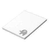 Aangepaste notitieblokken met een schattig grijs o (Linkerzijde)