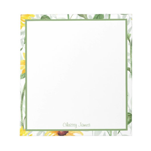 Aangepaste Notitieblokken van Floral (Voorkant)