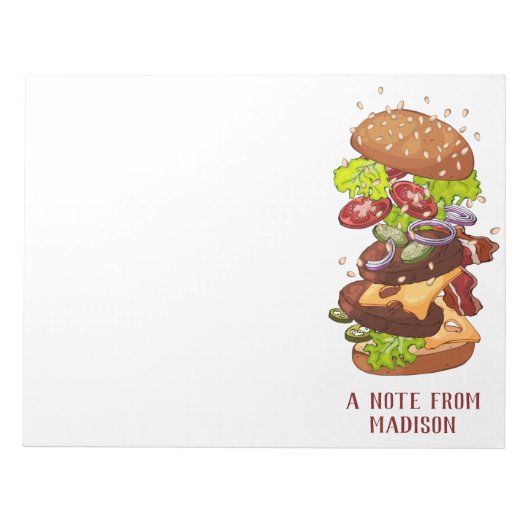 Aangepaste notitieblokken voor Big Burger (Voorkant)
