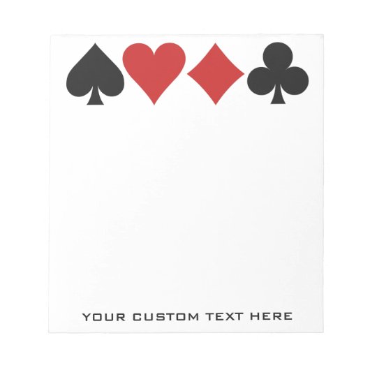 Aangepaste notitieblokken voor kaart Player (Voorkant)