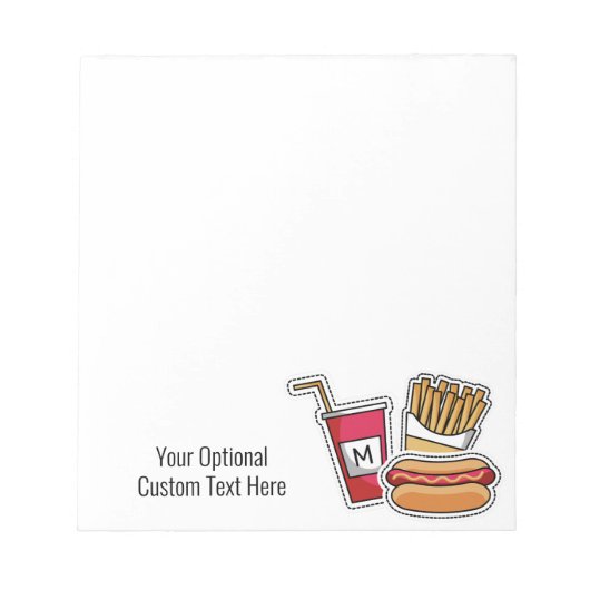 Aangepaste notitieblokken voor monogram en tekst H (Voorkant)