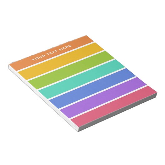 Aangepaste notitieblokken voor regenboogkleuren (Schuin)