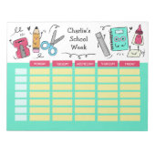 Aangepaste notitieblokken voor schooltijdgebruik (Voorkant)