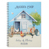 Aangepaste notitieboek voor kippenhokbeheerder (Voorkant)