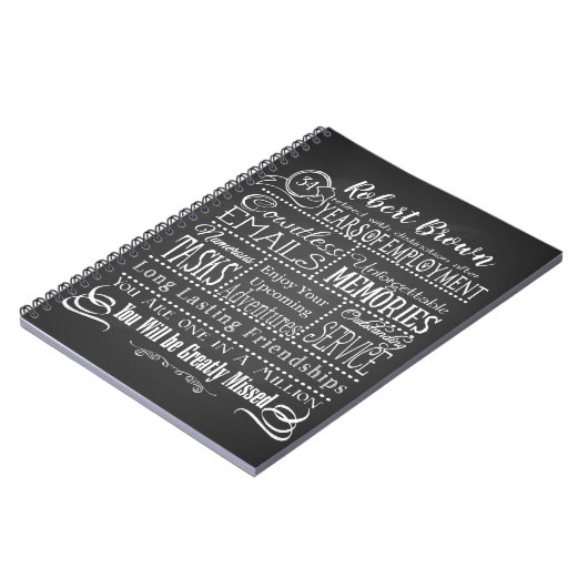 Aangepaste Notitieboek voor pensionering (Linkerzijde)