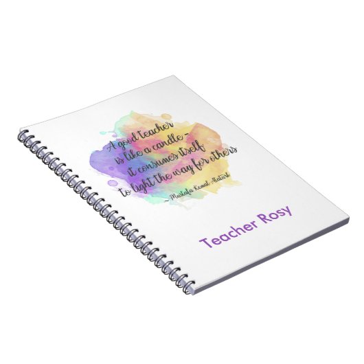 Aangepaste Notitieboeken voor docenten (kaartenpri (Rechterzijde)