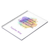 Aangepaste Notitieboeken voor docenten (kaartenpri (Linkerzijde)