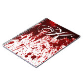 Aangepaste notitieboekje Bloedplaatje Vampire Goth Notitieboek (Linkerzijde)