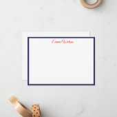 Aangepaste notitiekaart notitiekaartje (Voorkant / Achterkant in situ)