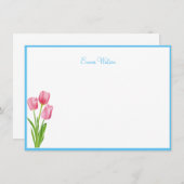 Aangepaste notitiekaart-Tulips Notitiekaartje (Voorkant / Achterkant)