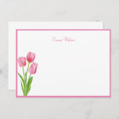 Aangepaste notitiekaart-Tulips Notitiekaartje (Voorkant / Achterkant)