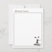 Aangepaste notitiekaarten voor tienjongens in kant notitiekaartje (Voorkant)