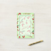 Aangepaste notities herfstpatroon post-it® notes (Op bureau)