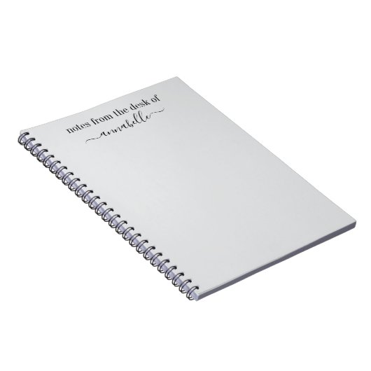 Aangepaste notities van het bureau van notitieboek (Rechterzijde)