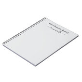 Aangepaste notities van het bureau van notitieboek (Linkerzijde)