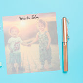 Aangepaste notities Volledige familiefoto-Notitieb Notitieblok