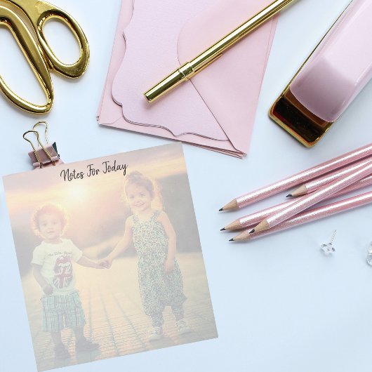 Aangepaste notities Volledige familiefoto-Notitieb Notitieblok