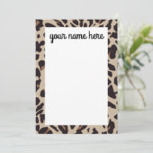 Aangepaste notities voor afdrukken op luipaard (Staand voorkant)