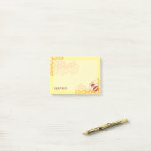 Aangepaste notities voor bijen en honingraat post-it® notes (Op bureau)