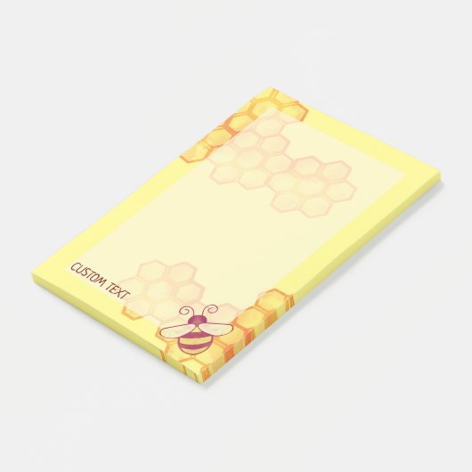 Aangepaste notities voor bijen en honingraat post-it® notes (Schuin)
