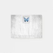 Aangepaste notities voor blauwe vlinder post-it® notes (Voorkant)