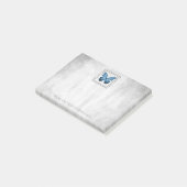 Aangepaste notities voor blauwe vlinder post-it® notes (Schuin)