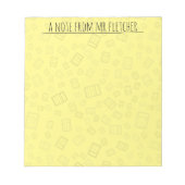 Aangepaste notities voor het calculatorpatroon notitieblok (Voorkant)