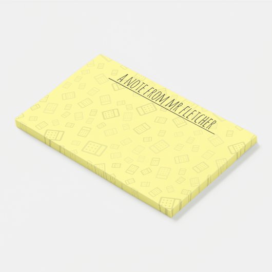 Aangepaste notities voor het calculatorpatroon post-it® notes (Schuin)