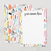 Aangepaste notities voor kunststofleveringen (Voorkant / Achterkant)