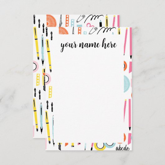 Aangepaste notities voor kunststofleveringen (Voorkant / Achterkant)