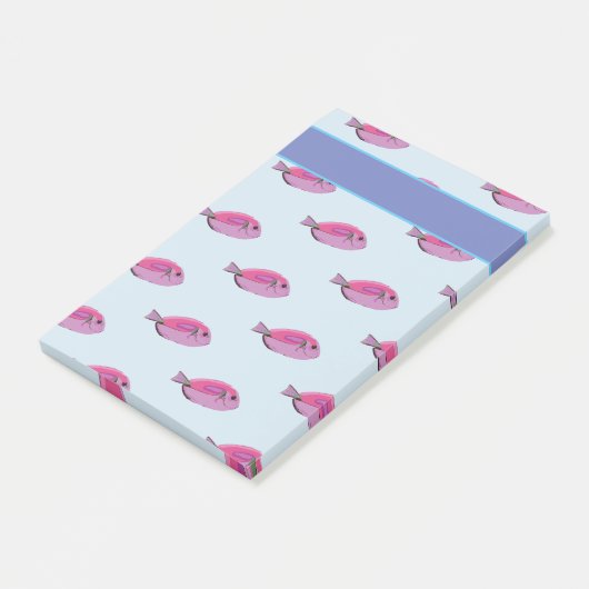 Aangepaste notities voor tropische vissen post-it® notes (Schuin)