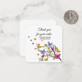 Aangepaste notities voor zakelijke vlinder invoege (Voorkant / Achterkant in situ)