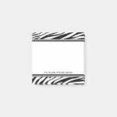 Aangepaste notities voor Zebra Print Post-it Post-it® Notes (Voorkant)