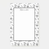 Aangepaste notities voor zwart-wit en witmot post-it® notes (Voorkant)
