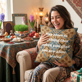 Aangepaste Nowruz Iraanse Nieuwjaarskado Khatam Ku Kussen