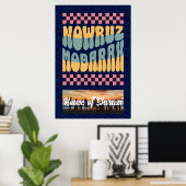 Aangepaste Nowruz Mobarak Perzische Nieuwjaar Fami Poster (Thuiskantoor)