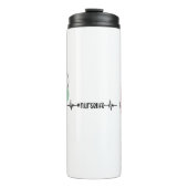 Aangepaste NP Name Cadeft van Nurse Practitioner R Thermosbeker (Voorkant)