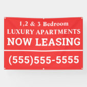Aangepaste nu leasebanner spandoek (Horizontaal)