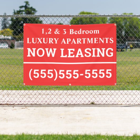 Aangepaste nu leasebanner spandoek (Insitu)