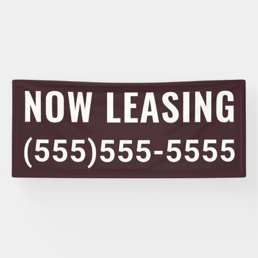 Aangepaste nu leasebanner spandoek (Horizontaal)
