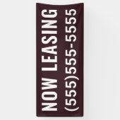 Aangepaste nu leasebanner spandoek (Verticaal)