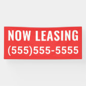 Aangepaste nu leasebanner spandoek (Horizontaal)